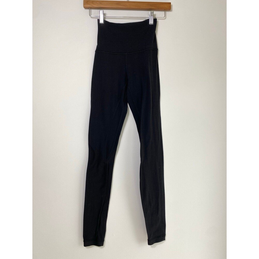 Lululemon Black High Rise Leggings Size 2 Athletic Yoga Workout Pants